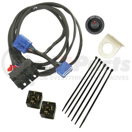 BD Diesel 1030705 Transfer Case Control; 2 Low UnLoc; Low Gear Range From Transfer Case While In 2 WD; Incl. Harness w/2 Position Switch/Spool Valve/Posi-Tap/Vent Hose/Screws/Splicer/Hoses;