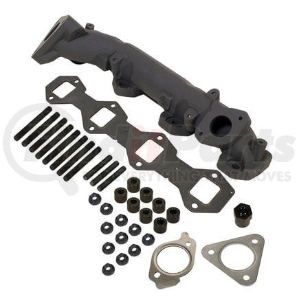 BD Diesel 1043009 Exhaust Manifold; Right; Passenger Side; Incl. Manifold/Cross Over Tube/EGR Port; High Temp Black Coated;