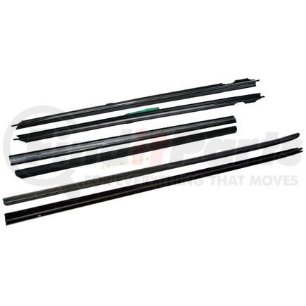 Fairchild KF4073 Door Window Belt Weatherstrip - with Door Moldings, for 1988-1993 Ford Mustang