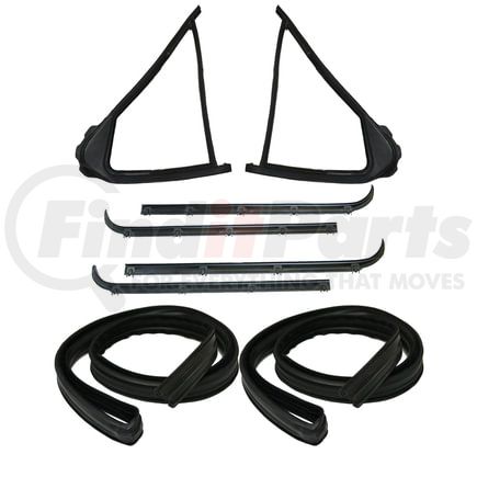 Fairchild KF4926 8 pc Belt Weatherstrip, Vent Window Seal,Window Channel Kit