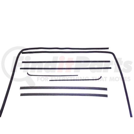 Fairchild KG1028-8 Door Window Belt Weatherstrip Kit - 8 Pcs., RH and LH, for Chevrolet/GMC C/K Trucks