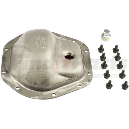 Dana 706112X Differential Cover - Dana 44 Axle, Front, Steel, Black, 10 Bolts