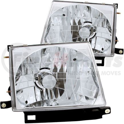 Anzo 121132 Crystal Headlight Set; Clear Lens; Chrome Housing; Pair;
