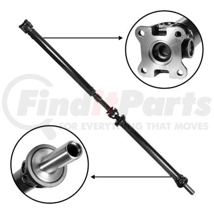 USA Standard Gear ZDS101670 NEW USA standard Rear Driveshaft for F150, 89.5" Overall Length