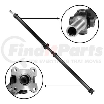 USA Standard Gear ZDS105687 NEW USA standard Rear Driveshaft for F-150, 91" Overall Length