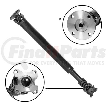 USA Standard Gear ZDS105812 USA standard Driveshaft for Grand Cherokee & Comm&er, 47.5" Flange to Flange