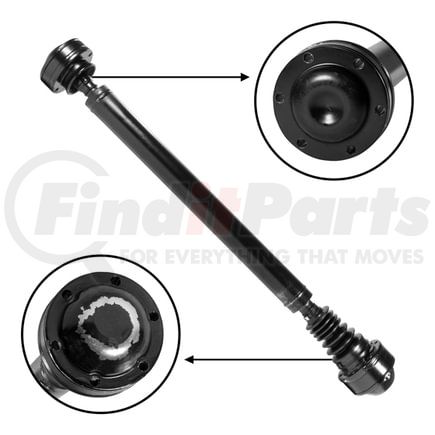USA Standard Gear ZDS9789 NEW USA standard Front Driveshaft for Comm&er & Liberty, 19-1/4" Weld to Weld