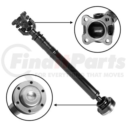 USA Standard Gear ZDS9151-OE USA STD Front Driveshaft Dakota & Durango, OE Style 26 1/4" Flange to Flange