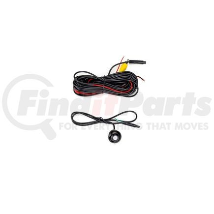 Brandmotion 90027612 Universal Snap-In Adjustable Bullet Camera; 22ft. Chassis Harness To RCA Included; Flat Surface Mount; Parking Gridlines And Image Mirroring Available;