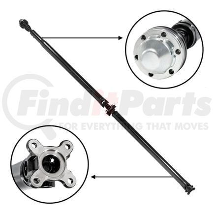 USA Standard Gear ZDS105848 USA standard Rear Driveshaft for Equinox & Pontiac Torrent, 88" Flange to Flange