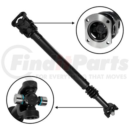 USA Standard Gear ZDS9105 NEW USA standard Front Driveshaft for Dodge RAM, 32-13/16" Center to Center