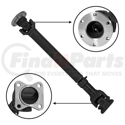 USA Standard Gear ZDS9151 NEW USA standard Front Driveshaft for Dakota & Durango, 26 1/4" Flange to Flange