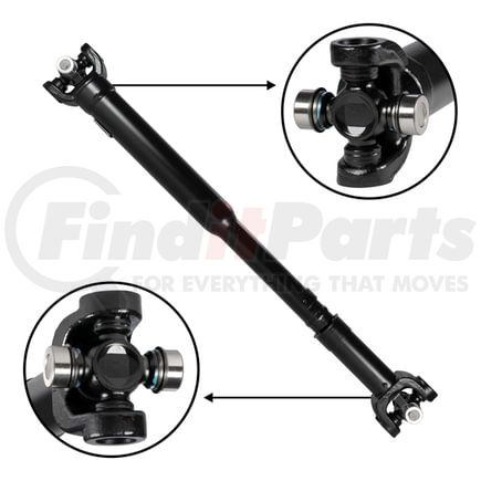 USA Standard Gear ZDS9366 USA standard Front Driveshaft GM K2500 & K3500 Pickup, 30-1/8" Center to Center