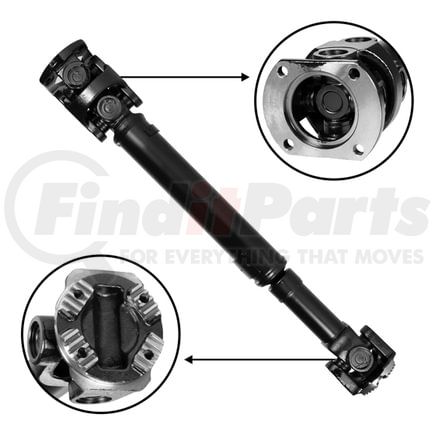 USA Standard Gear ZDS9537 NEW USA standard Front Driveshaft for RAM 2500, 12-3/4" Weld to Weld