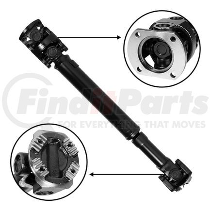 USA Standard Gear ZDS9541 NEW USA standard Front Driveshaft for RAM 2500 & 3500, 13-1/4" Weld to Weld