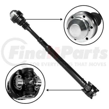USA Standard Gear ZDS9771 NEW USA standard Front Driveshaft for Grand Cherokee, 32-7/8" Flange to Center