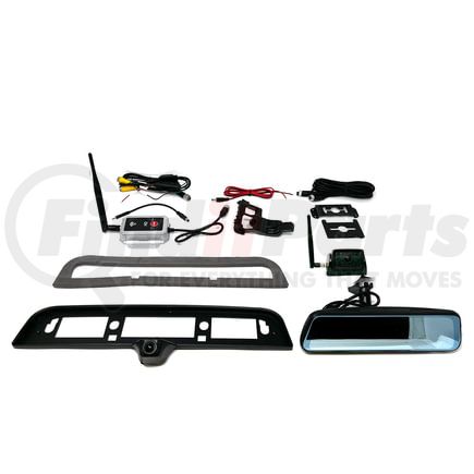 Brandmotion TRNS2171 Wireless Transparent Trailer® 3rd Brake Light Camera System For RAM; CHMSL Bezel Camera FullVUE® Mirror/Wireless Camera; Always On CMOS Camera; TouchScreen Adjust View; 300 ft.;