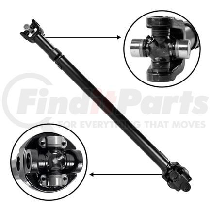 USA Standard Gear ZDS9765 NEW USA standard Front Driveshaft for Wrangler, 38-1/4" Center to Center
