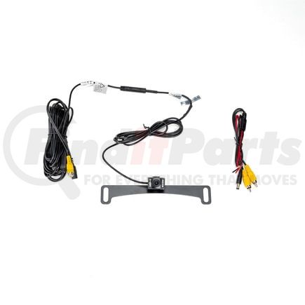 Brandmotion 9002-7611 Universal Dual Mount CMOS Camera w/Infrared Light; Metal License Plate and Camera Mount; 22ft. Chassis Harness To RCA Included; Parking Gridlines and Image Mirroring Available;