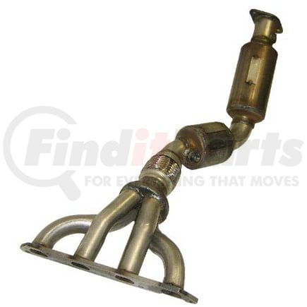 Davico 18331 Direct Fit Catalytic Converter - 33.5 in. Length, 2 O2 Sensors, 8 Bolt Fixed Flange Inlet