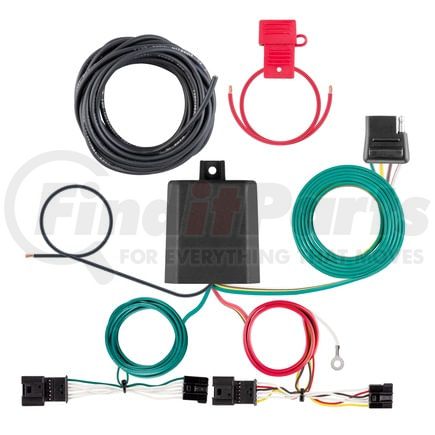 CURT Manufacturing 56531 Custom Wiring Harness, 4-Way Flat Output, Select Volvo XC60