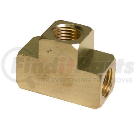 AGS Company BLF-71B Brass Union Tee, Female (1/4-18 NPT), 1/bag