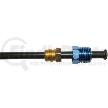 AGS Company PAA-B410 PVF Steel Brake Line Adapter, 1/4 x 8 (7/16-24 Inverted)(9/16-18 Inverted)