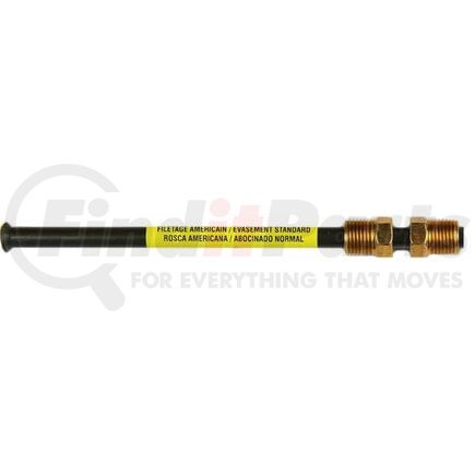 AGS Company PAA-B430 PVF Steel Brake Line Adapter, 1/4 x 8 (7/16-24 Inverted)(7/16-24 Inverted)