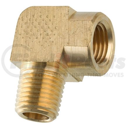 AGS Company PTF-47B Brass Street Elbow, Male (1/4-18 NPT), Female (1/4-18 NPT), 1/bag