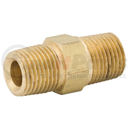 AGS Company PTF-62B Hex Nipple, Br, 1/8 NPTM, 1/8 NPTM, Bag