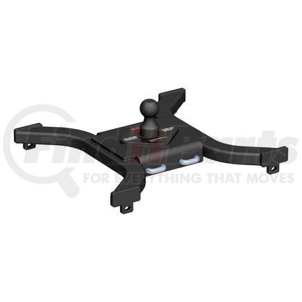 CURT Manufacturing 16085 Spyder 5th Wheel Rail Gooseneck Hitch with 2-5/16in. Ball; 25K