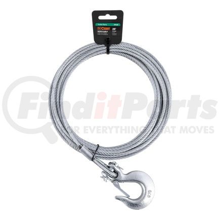 CURT Manufacturing 29460 25ft. Winch Cable with Snap Hook (4;200 lbs.)
