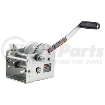 CURT Manufacturing 29520 Hand-Crank 2-Speed Win.; 2;000 lbs; 10.25:1 Low Gear Ratio; 10.6in. Handle