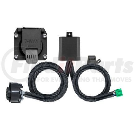 CURT Manufacturing 56518 Custom Wiring Harness; 7-Way RV Blade Output; Select Honda Pilot