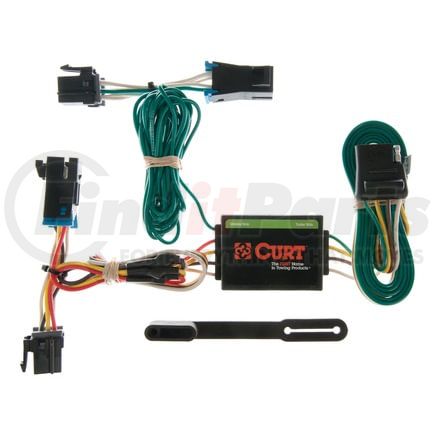 CURT Manufacturing 55377 Custom Wiring; 4-Way Flat; Select Chevrolet Express; GMC Savana 1500; 2500; 3500