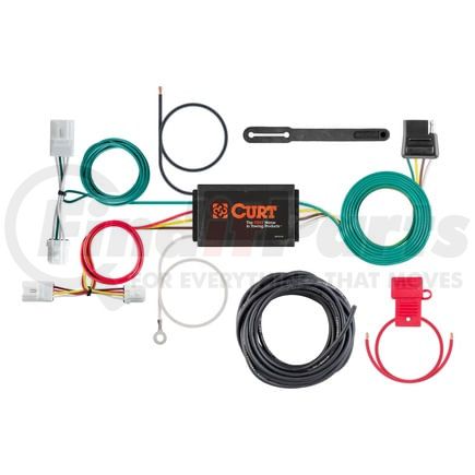 CURT Manufacturing 56033 Custom Wiring; 4-Way Flat; Select Infiniti G25; G35; G37; Q60; Nissan Rogue