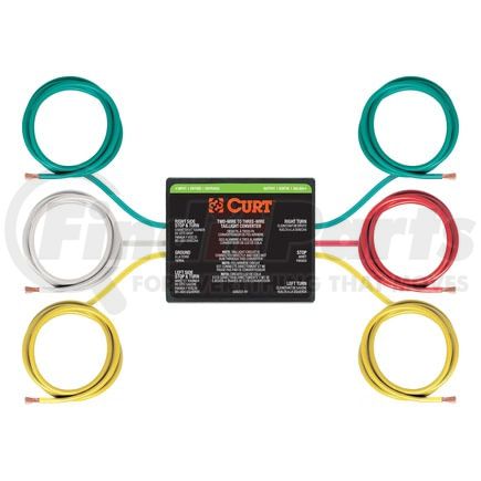 CURT Manufacturing 56196 2-to-3-Wire Taillight Converter