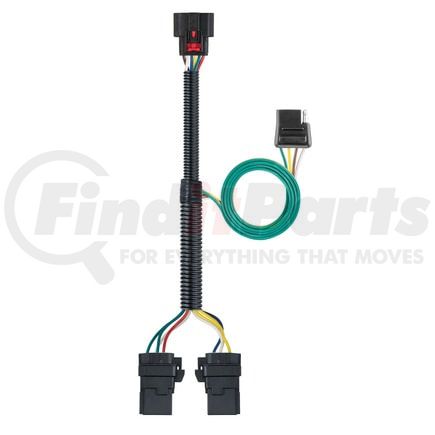 CURT Manufacturing 56429 Custom 4-Flat; Select Chevy Equinox; GMC Terrain; Tow Package Required