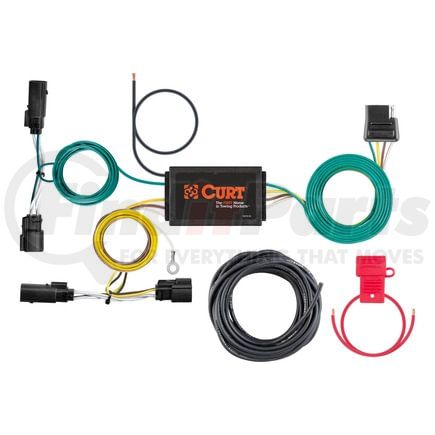 CURT Manufacturing 56432 Custom Wiring Harness; 4-Way Flat Output; Select Ford Escape