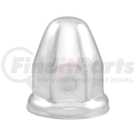 United Pacific 10006 Wheel Lug Nut Cover - 1.5" x 2.25", Chrome, Steel, Bullet, with Flange