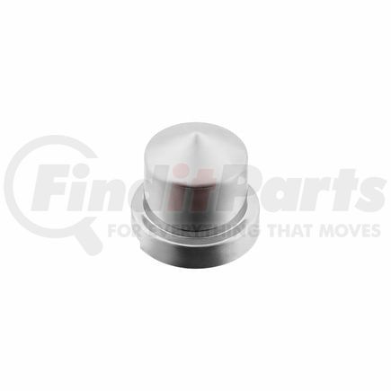 United Pacific 10078 Wheel Lug Nut Cover - 1/2" x 13/16", Chrome, Plastic, Pointed, Push-On