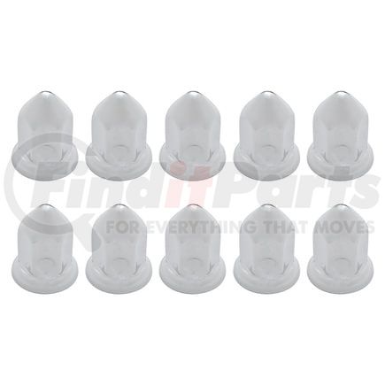 United Pacific 10083P Wheel Lug Nut Cover Set - 33mm x 2 3/8", Stainless, Pointed, with Flange