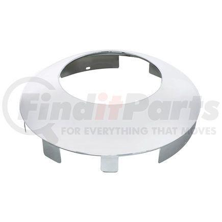 United Pacific 10109 Axle Hub Cap - Front, Universal, Chrome, with Hubometer Hole, 1" Lip