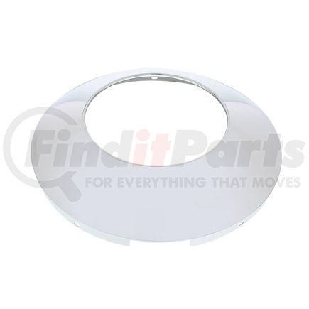 United Pacific 10112 Axle Hub Cap - Front, Universal, Chrome, with Hubometer Hole, 7/16" Lip