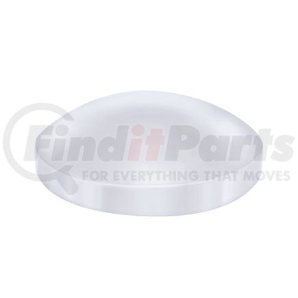 United Pacific 10200 Axle Hub Cap - Rear, 6.5", Chrome, Dome Style