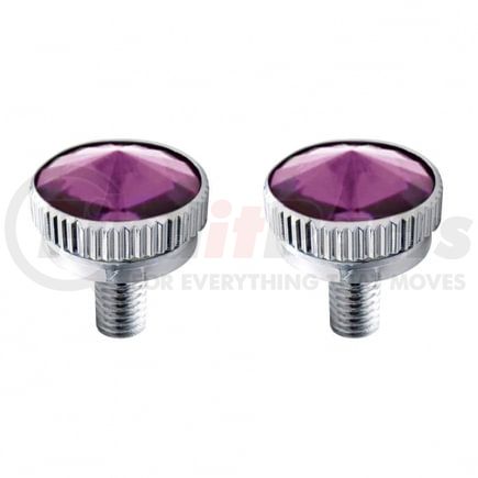 United Pacific 21769 Decorative Body Accessory - C.B. Mounting Bolt, 6mm, with Purple Diamond