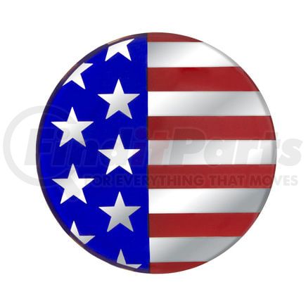 United Pacific 22941 Multi-Purpose Decal - 1-3/4" Round, Glossy, USA Flag Design