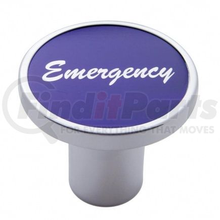 United Pacific 23028 Air Brake Valve Control Knob - "Emergency", Purple Aluminum Sticker