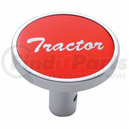 United Pacific 23314 Air Brake Valve Control Knob - "Tractor" Long, Red Aluminum Sticker