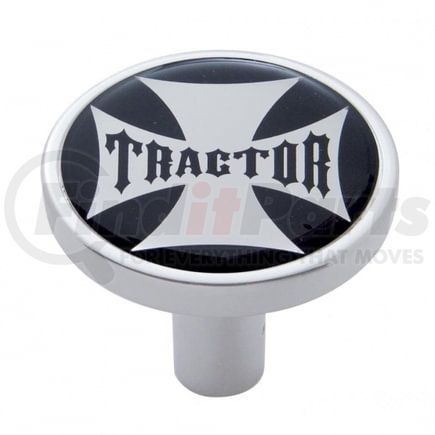 United Pacific 23669 Air Brake Valve Control Knob - "Tractor" Long, Black Maltese Cross Sticker